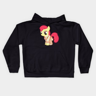 Apple Bloom as the 5th Doctor Kids Hoodie